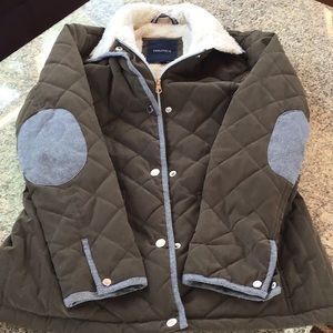 NAUTICA ARMY GREEN QUILTED JACKET